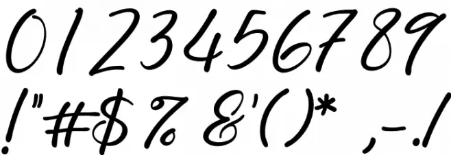 Abellaice Regular Font OTHER CHARS