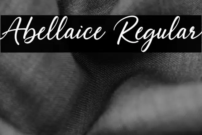 Abellaice Regular Font examples