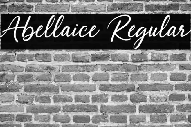 Abellaice Regular Font examples