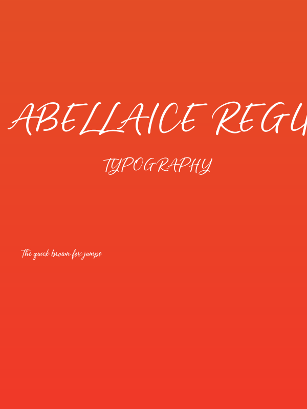 Abellaice Regular Poster