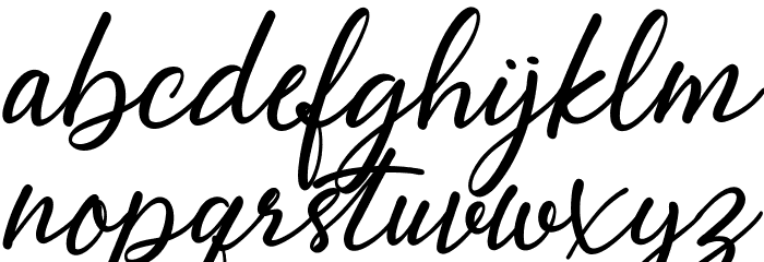 Abellaice Regular Font LOWERCASE