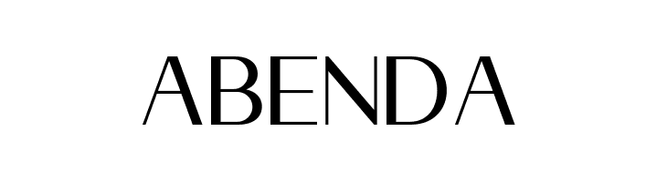 Abenda Schriftart