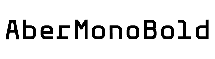 Aber Mono Bold  font caratteri gratis