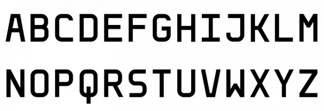 Aber Mono Bold Schriftart Groß