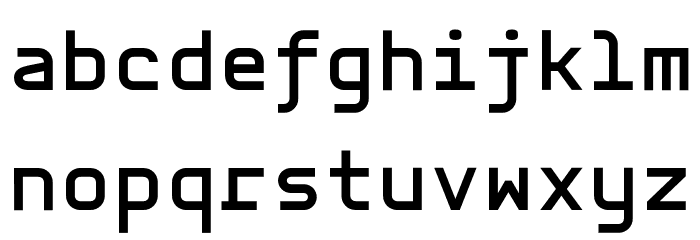 Aber Mono Bold Font LOWERCASE