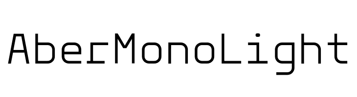 Aber Mono Light  नि: शुल्क फ़ॉन्ट्स डाउनलोड