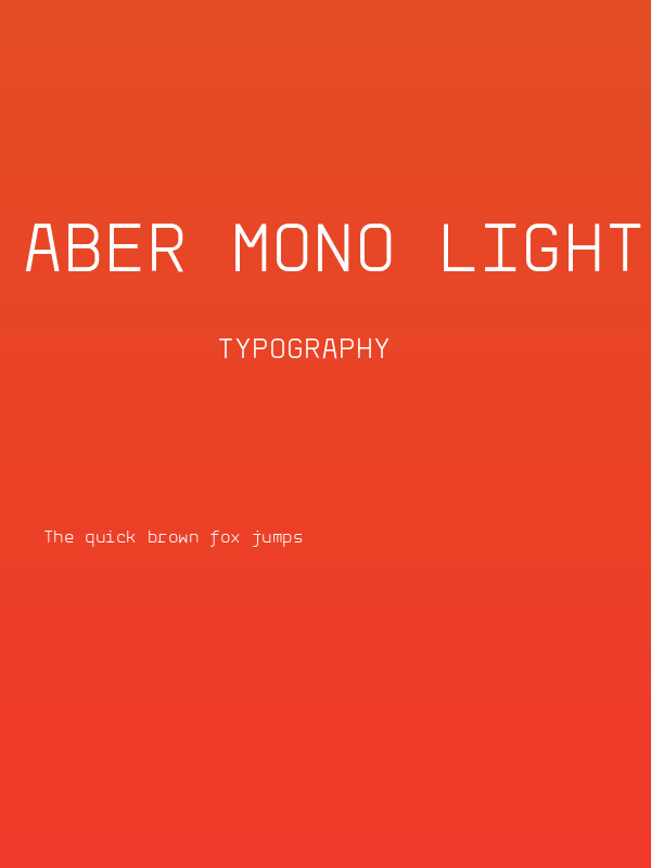 Aber Mono Light Poster