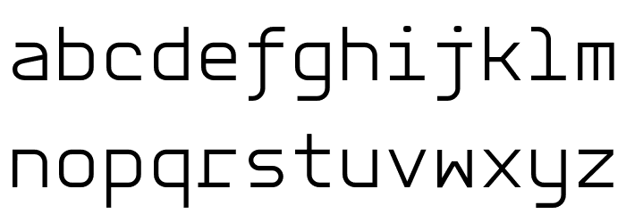 Aber Mono Light フォント 小文字
