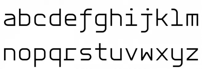 Aber Mono Light フォント 小文字