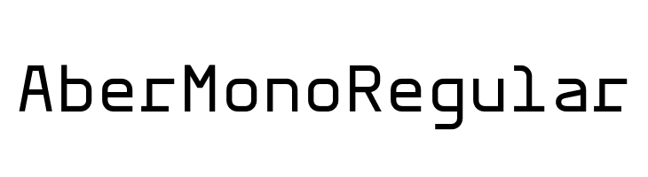 Aber Mono Regular Font