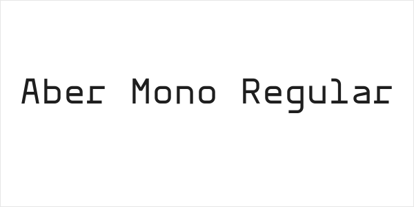 Aber Mono Regular Logo