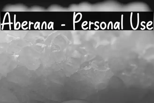 Aberana - Personal Use Font examples