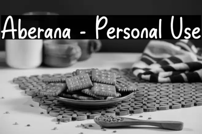 Aberana - Personal Use Font examples