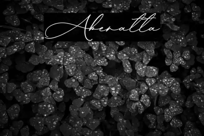 Aberatta Шрифта examples