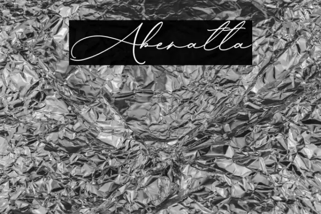 Aberatta Шрифта examples