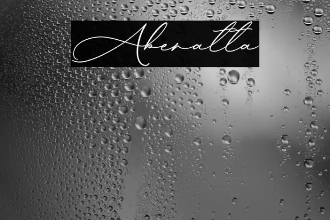 Aberatta Шрифта examples