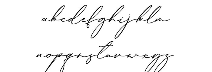 Aberatta Font LOWERCASE