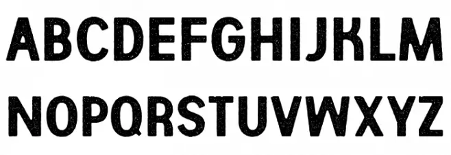 Aberforth Rough Schriftart Groß