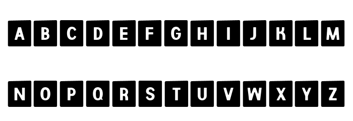 Aberforth Tiles Regular Font Litere mari