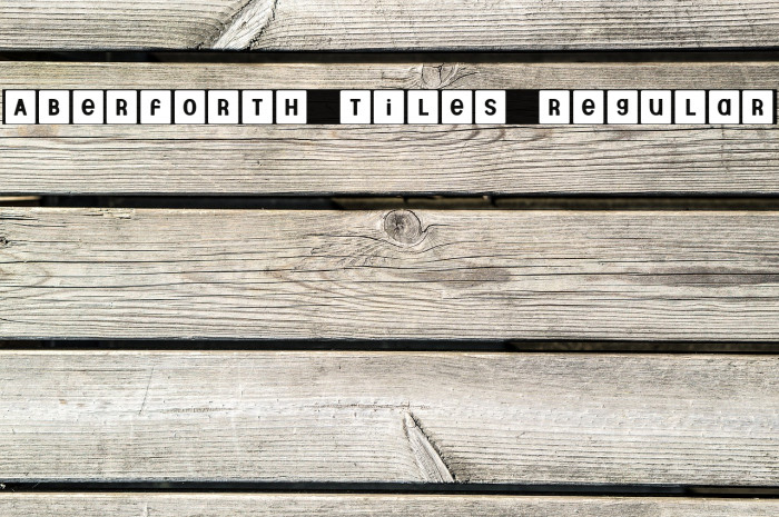 Aberforth Tiles Regular Font examples