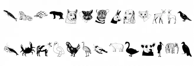 AbermalsAnimals Шрифта строчной