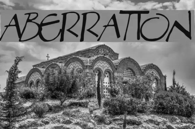 Aberration Font examples