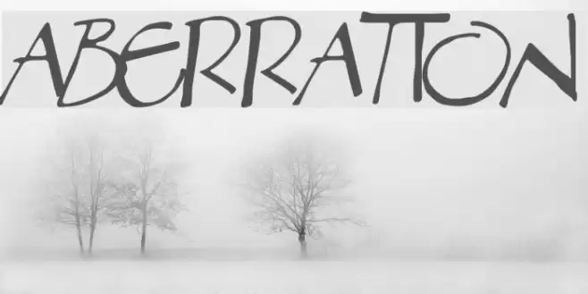 Aberration Font examples