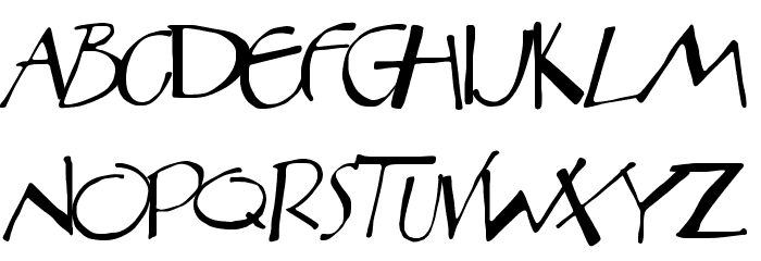 Aberration Font LOWERCASE