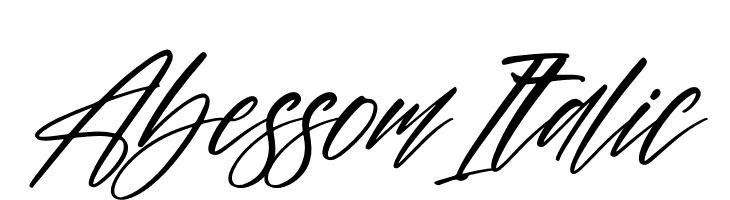 Abessom Italic Шрифта