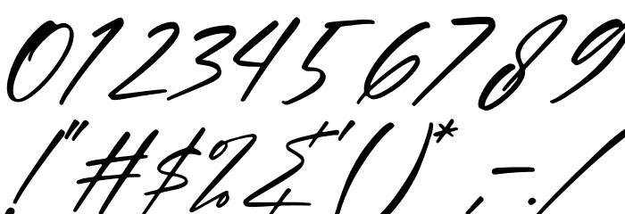 Abessom Italic Font OTHER CHARS