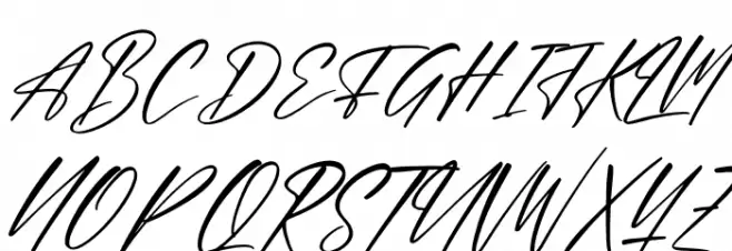 Abessom Italic フォント 大文字