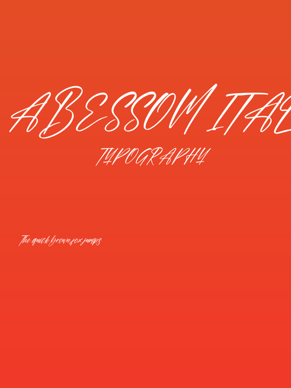 Abessom Italic Poster