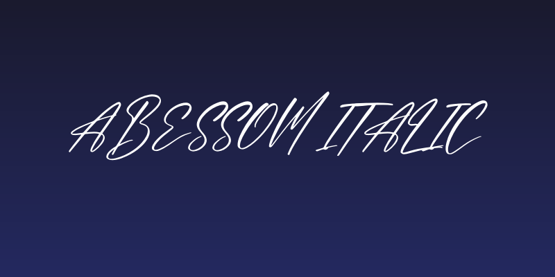 Abessom Italic Social Header