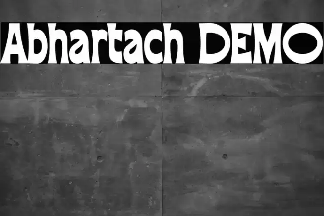 Abhartach DEMO Font examples