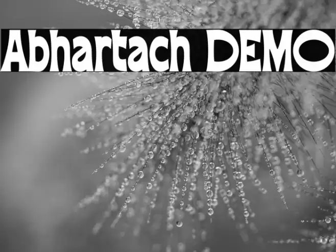 Abhartach DEMO Font examples