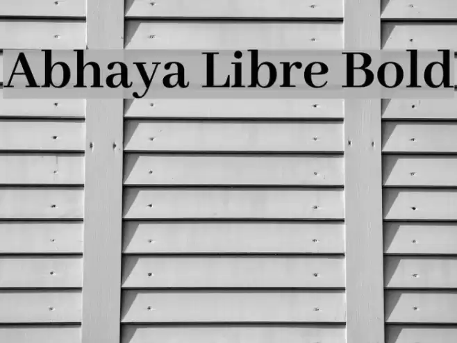 Abhaya Libre Bold Font examples
