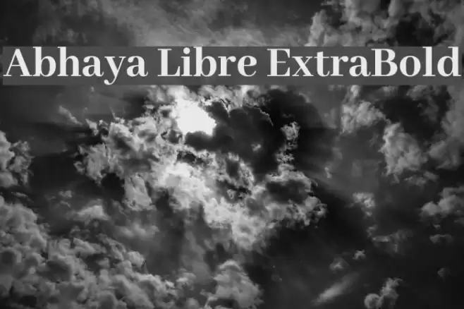 Abhaya Libre ExtraBold Font examples