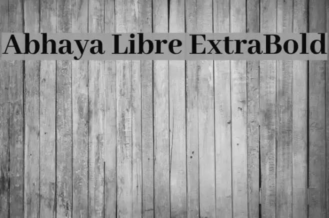 Abhaya Libre ExtraBold Font examples