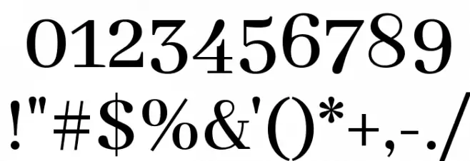 Abhaya Libre Medium Font OTHER CHARS