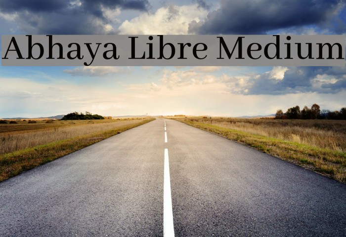 Abhaya Libre Medium Font examples