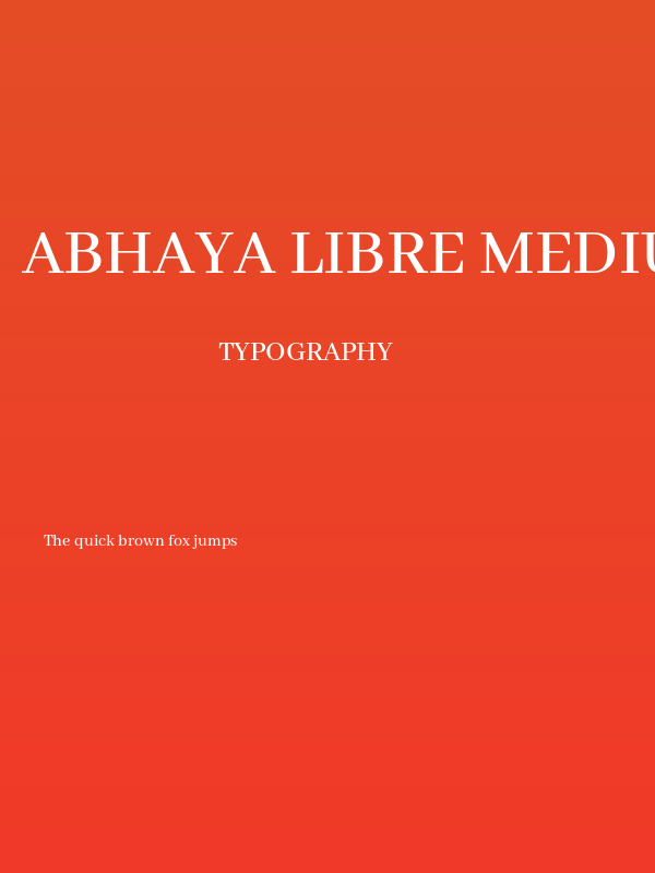 Abhaya Libre Medium Poster