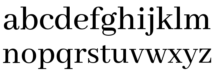 Abhaya Libre Medium Font LOWERCASE