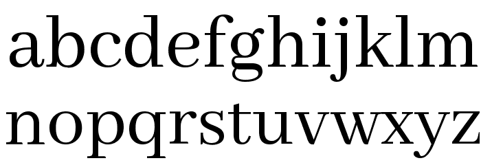 Abhaya Libre Regular Font LOWERCASE