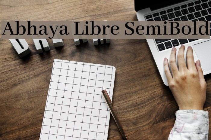 Abhaya Libre SemiBold Font examples