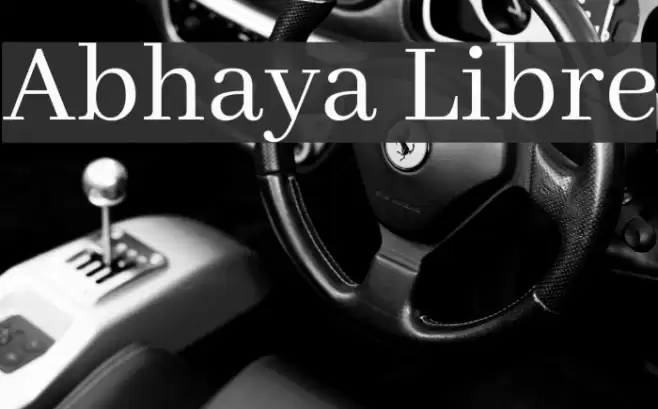 Abhaya Libre Font examples
