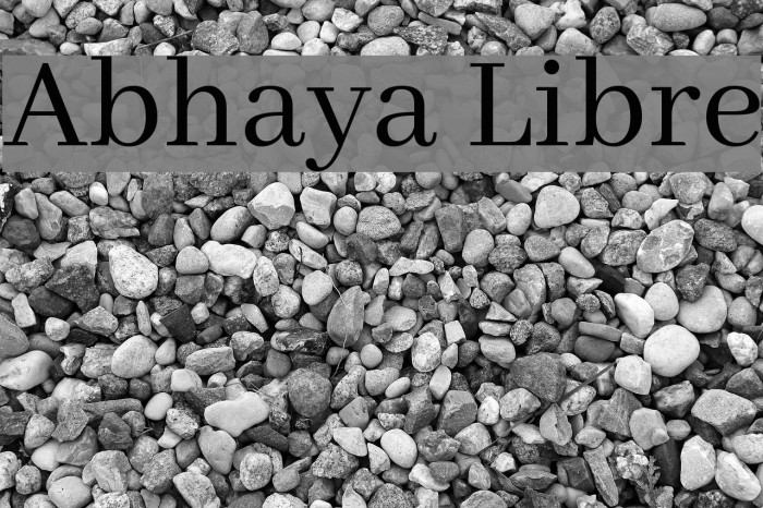 Abhaya Libre Font examples