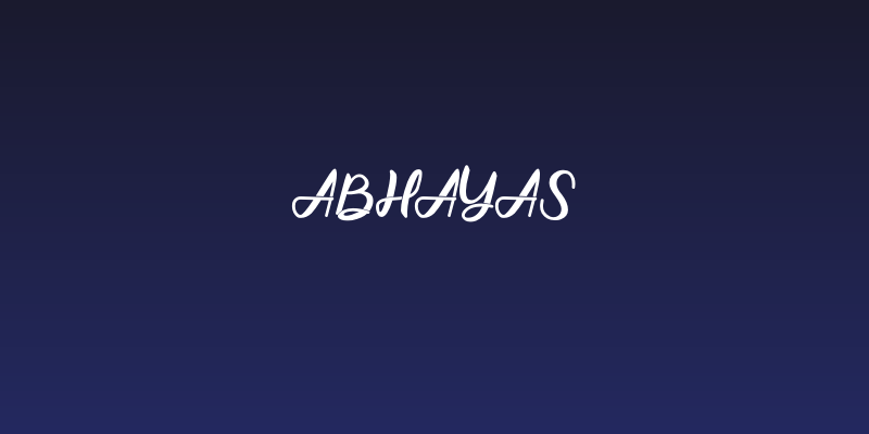 Abhayas Social Header