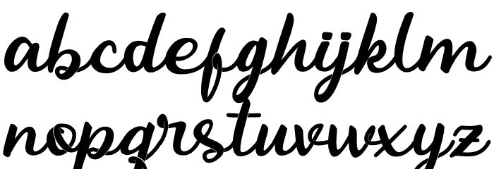 Abhayas Font LOWERCASE