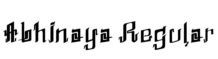 Abhinaya Regular Шрифта