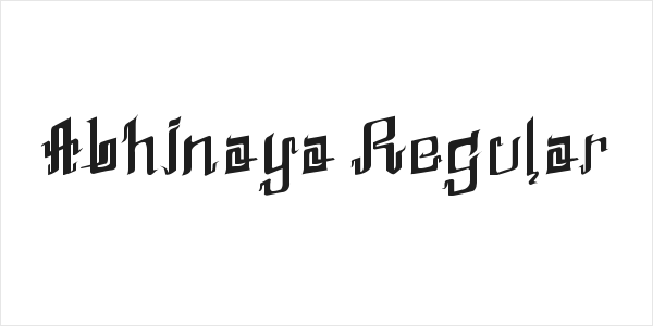 Abhinaya Regular Logo